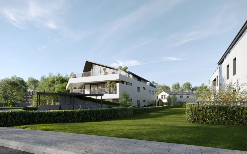 Wohnungen Salzburg Ansicht zum Garten