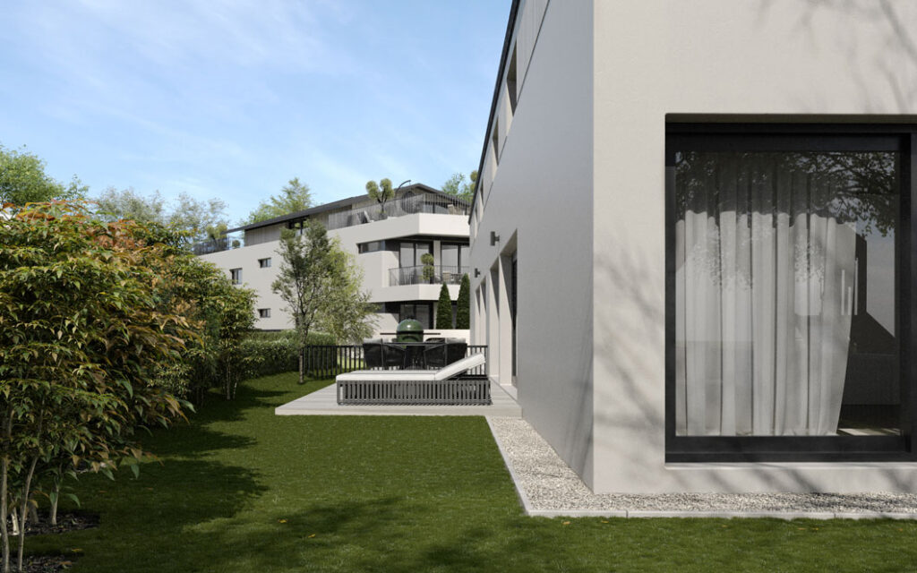 Wohnungen Salzburg Ansicht zum Reihenhaus