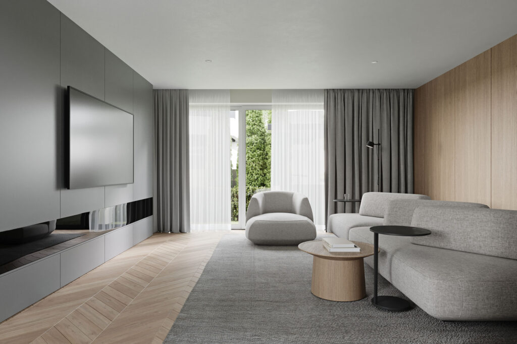Wohnungen Salzburg Top RH01 Ansicht Wohnzimmer