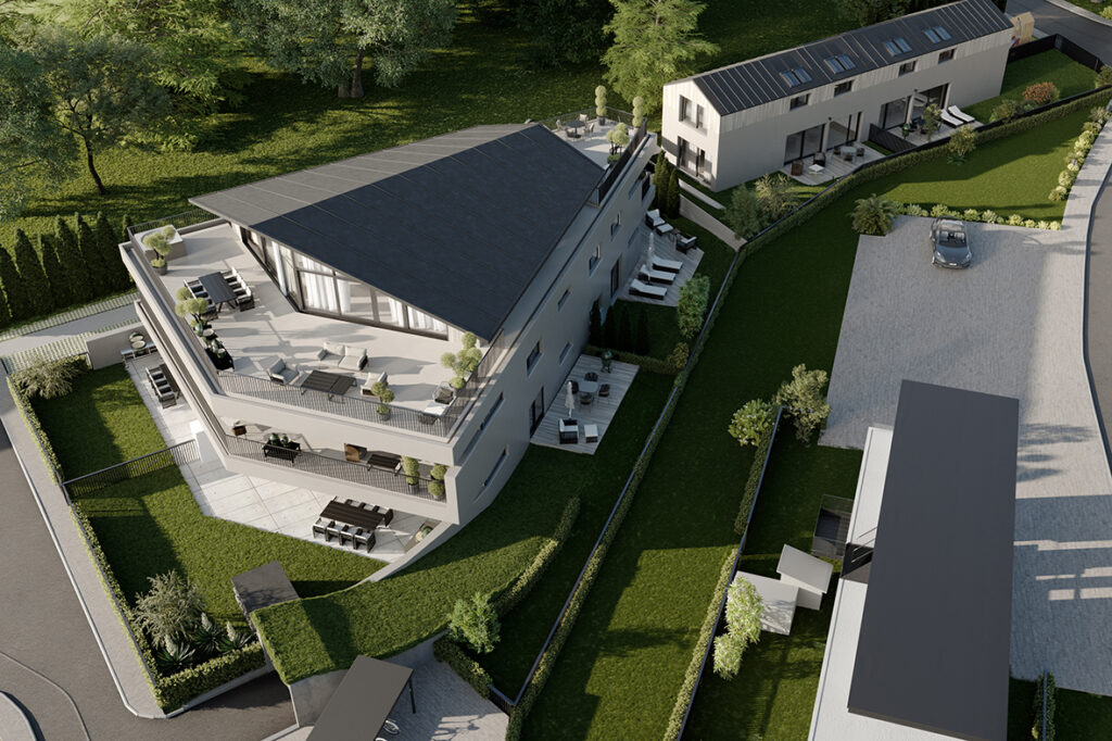 Wohnungen Salzburg Top 06 Penthouse Ansicht Terrasse